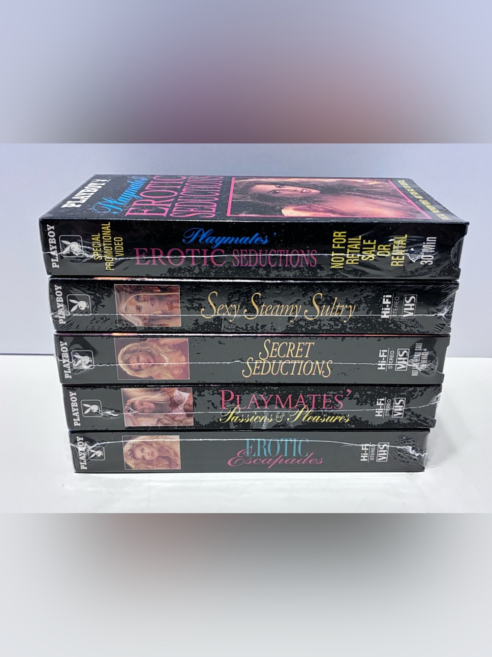Vintage Lot of 5 Playboy VHS Tapes SEALED BRAND NEW